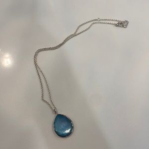 Ippolita tear drop necklace sky blue